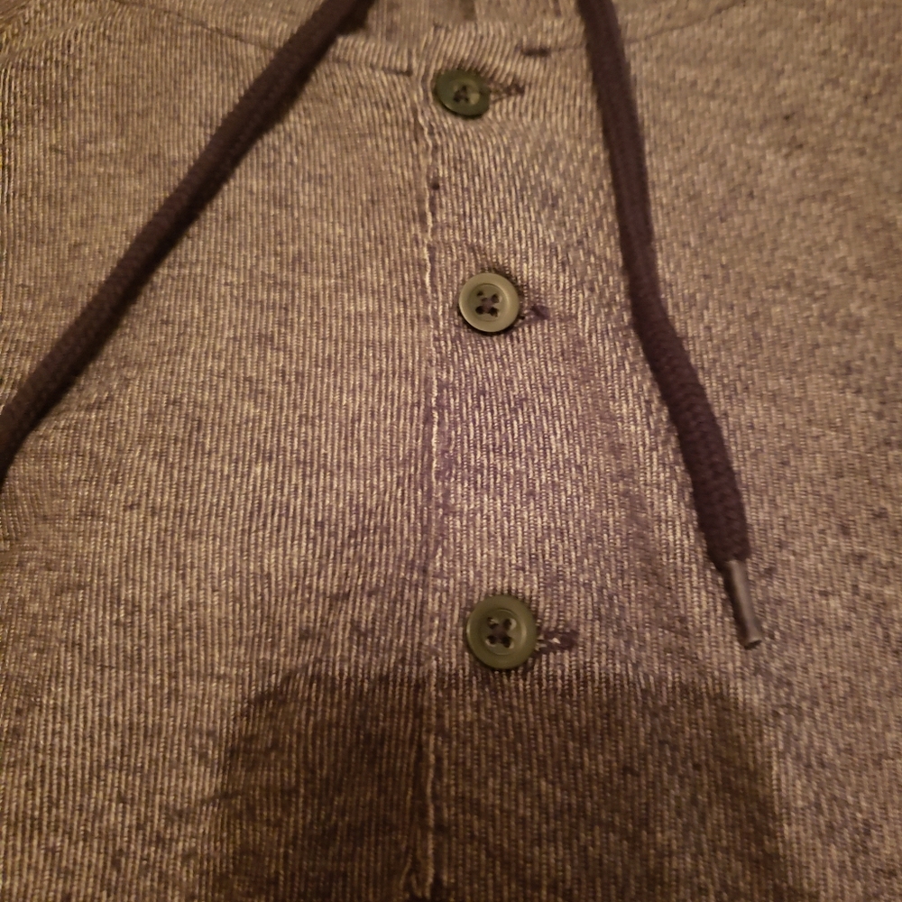 RVCA Charcoal Hooded Shirt - Picture 4 of 5